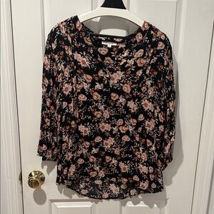 Monday Fun Floral Blouse 2X